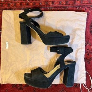 Miu Miu platform heels
